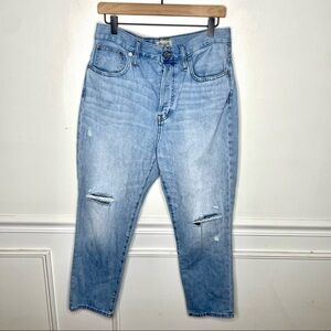 Madewell The Perfect Vintage Crop Distressed Light Jean Womens 30